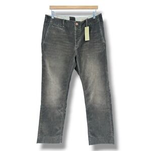 Banana Republic Heritage Corduroy Pants 34x30 Green Straight Leg Button Fly NWT‎